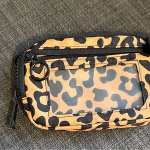 Leopard Print Wristlet Pouch